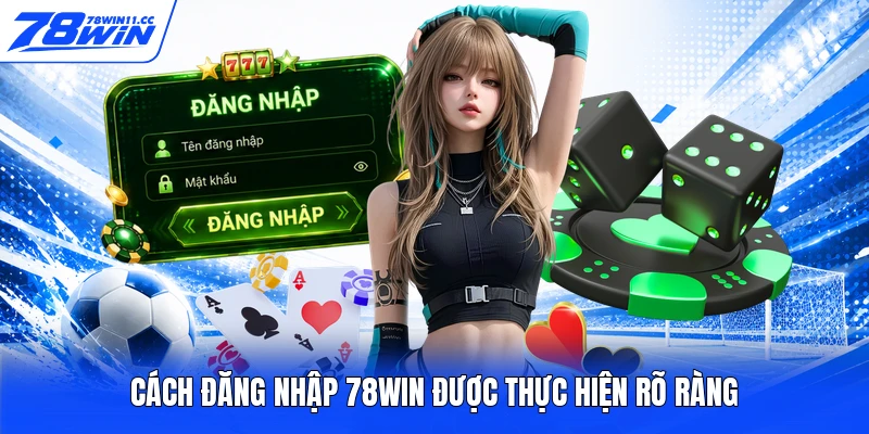 Cách đăng nhập 78WIN được thực hiện rõ ràng