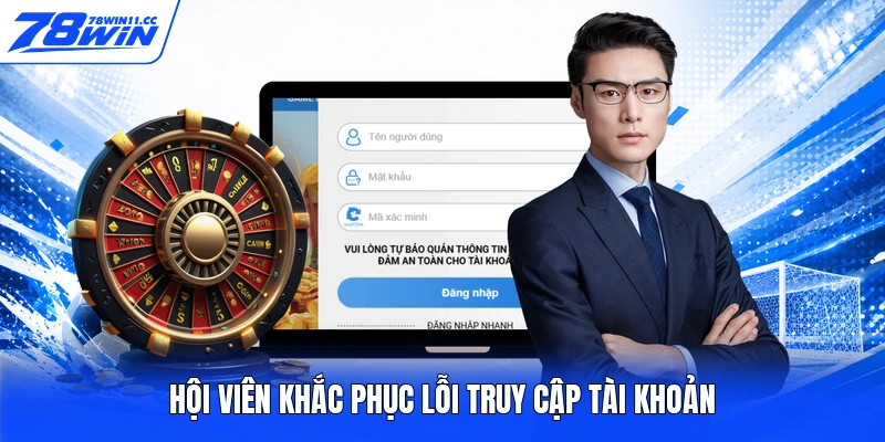 Hội viên khắc phục lỗi truy cập tài khoản